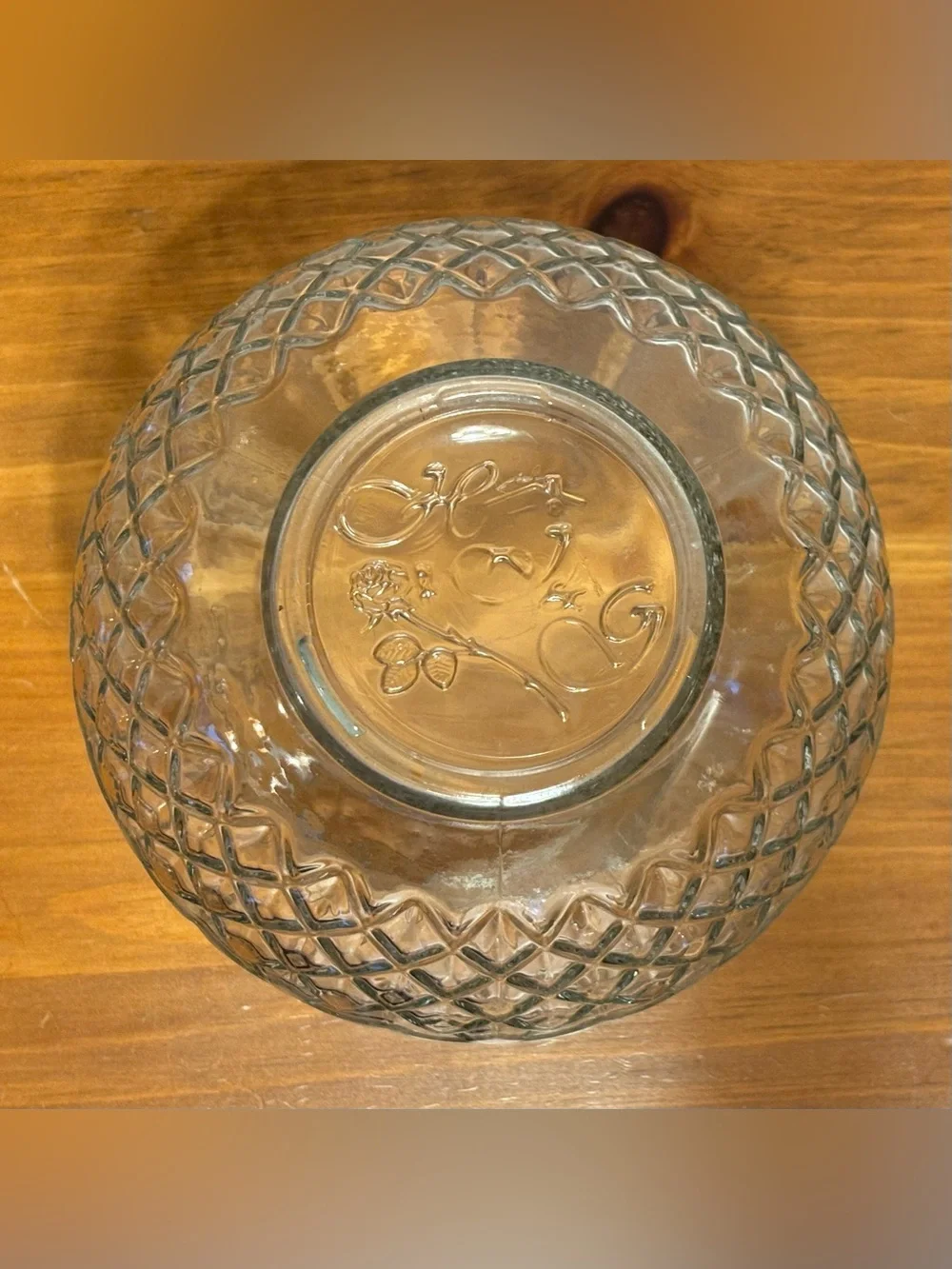 Home Interiors Round Glass Vase